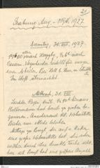 Seite 22, Tagebuch "Ossarn 1927" (NHMW-PRAE-BBB-22)